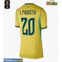 Brasilien Lucas Paqueta #20 Heimtrikot Frauen WM 2026 Kurzarm